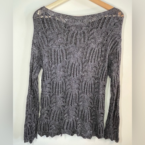 Sparkly Lace Knit Sweater - Picture 2 of 7